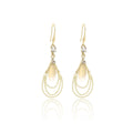 Luxury Geometric Oval Rhinestone Tassel Drop Alloy Hook Earrings For Women Elegant Vintage Earrings view 5