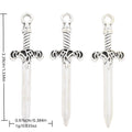 Antique Silver Zinc Alloy Sword Charm Pendant for DIY Necklace Bracelet Jewelry Making view 1