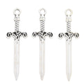 Antique Silver Zinc Alloy Sword Charm Pendant for DIY Necklace Bracelet Jewelry Making view 2