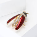 Alloy Enamel Ladybug Brooch Pin For Cardigan And Suit Decoration view 3