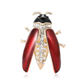 Alloy Enamel Ladybug Brooch Pin For Cardigan And Suit Decoration view 5