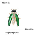 Alloy Enamel Ladybug Brooch Pin For Cardigan And Suit Decoration view 6