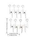 Antique Silver Zinc Alloy Lightning Bolt Charm Pendant for DIY Necklace Bracelet Jewelry Making view 1