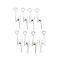 Antique Silver Zinc Alloy Lightning Bolt Charm Pendant for DIY Necklace Bracelet Jewelry Making view 2