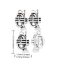Antique Silver Zinc Alloy Trumpet Charm Pendant for DIY Necklace Bracelet Jewelry Making view 1