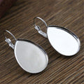 Stainless Steel Teardrop Earring Base For DIY French Hook Leverback Earring Findings 1g Earrings view 4