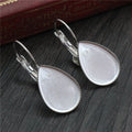 Stainless Steel Teardrop Earring Base For DIY French Hook Leverback Earring Findings 1g Earrings view 3
