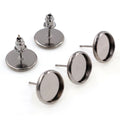 Flat 8/10/12mm Tray Stud Earring Posts DIY Jewelry Findings Without Ear Backs Stud Earrings view 4