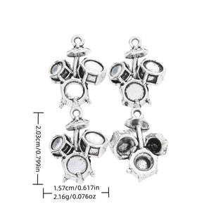 Antique Silver Zinc Alloy Charm Pendant No.028836 for DIY Necklace Bracelet Jewelry Making