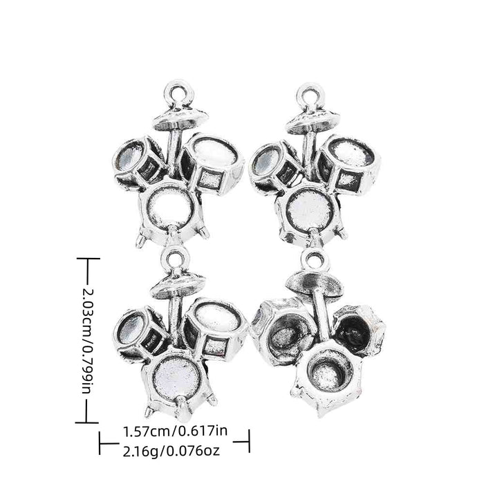 Antique Silver Zinc Alloy Charm Pendant No.028836 for DIY Necklace Bracelet Jewelry Making