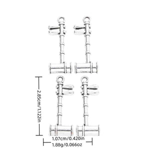 Antique Silver Zinc Alloy Erhu Charm Pendant for DIY Necklace Bracelet Jewelry Making