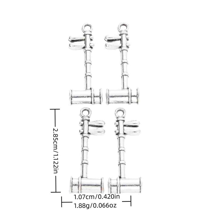 Antique Silver Zinc Alloy Erhu Charm Pendant for DIY Necklace Bracelet Jewelry Making