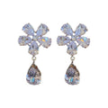 Light Luxury Colorful Flower Zircon Copper Clavicle Necklace For Women view 5