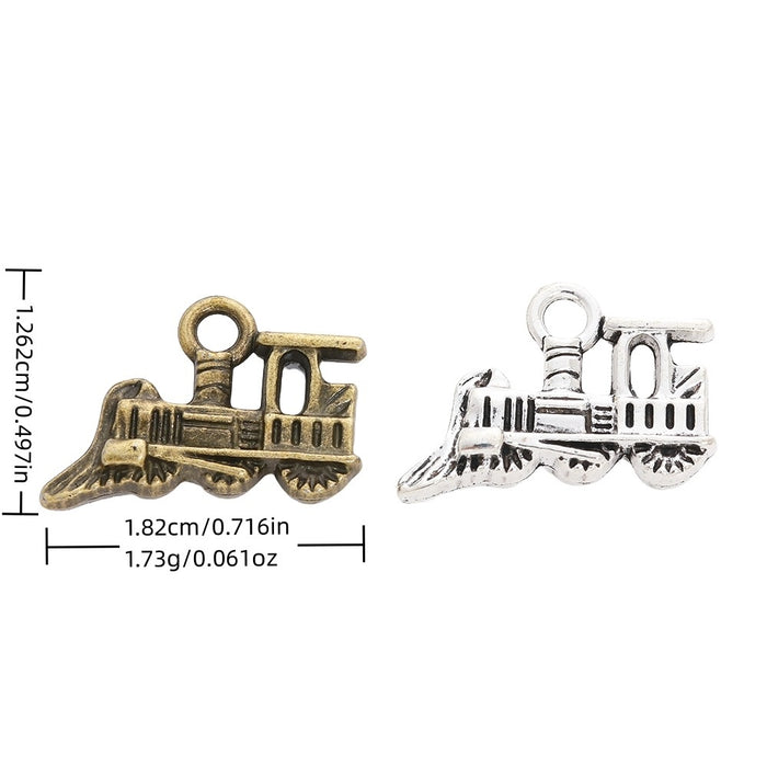 Zinc Alloy Locomotive Charm Pendant for DIY Necklace Bracelet Jewelry Making