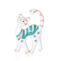 Alloy Enamel Cat Brooch Pin For Women's Suit Shirts view 5