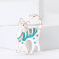 Alloy Enamel Cat Brooch Pin For Women's Suit Shirts view 2