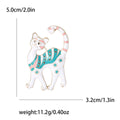 Alloy Enamel Cat Brooch Pin For Women's Suit Shirts view 4
