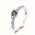 Unique Light Luxury Round Ring For Women, European Minimalist Fashion Finger Jewelry view 6