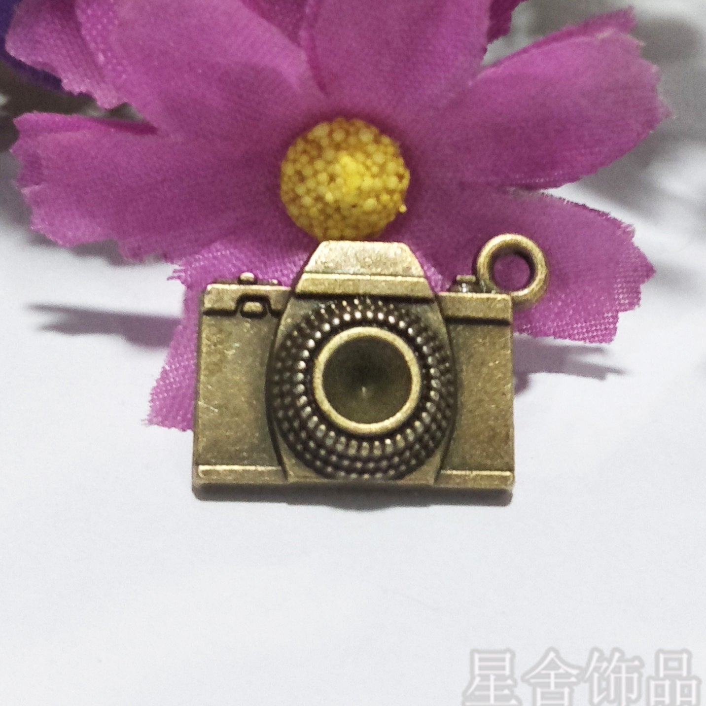 20x15mm Alloy Camera Charm Pendant for DIY Jewelry