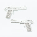 Antique Silver Zinc Alloy Gun Charm Pendant No.707086 for DIY Necklace Bracelet Jewelry Making view 1