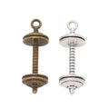 Zinc Alloy Dumbbell Charm Pendant No.683264 for DIY Necklace Bracelet Jewelry Making view 2