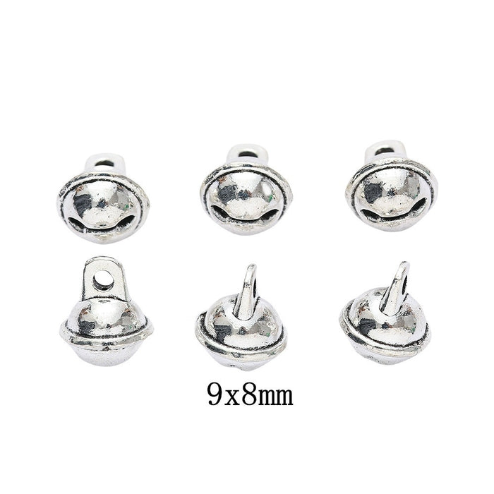 Antique Silver Zinc Alloy Bell Charm Pendant No.379987 for DIY Necklace Bracelet Jewelry Making