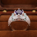 European Unisex Palace Style Ring, Cross Border Vintage Court Design Finger Jewelry view 3
