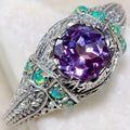 European Unisex Palace Style Ring, Cross Border Vintage Court Design Finger Jewelry view 1
