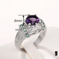 European Unisex Palace Style Ring, Cross Border Vintage Court Design Finger Jewelry view 4