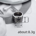 European Creative Spade Heart Ring Hip Hop Poker Vintage Unisex Statement Finger Ring view 4