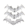 Antique Silver Zinc Alloy Bat Charm Pendant No.623256 for DIY Necklace Bracelet Jewelry Making view 2
