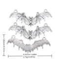Antique Silver Zinc Alloy Bat Charm Pendant No.623256 for DIY Necklace Bracelet Jewelry Making view 1
