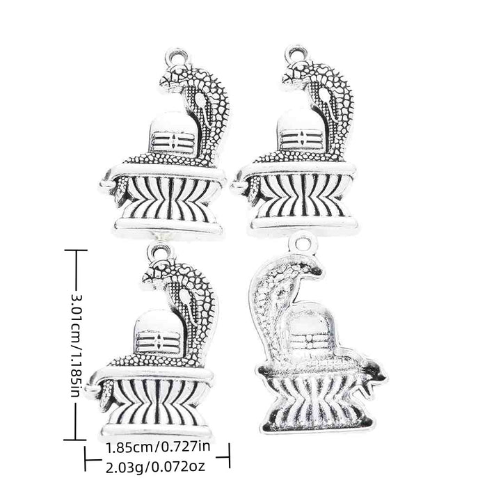 Antique Silver Zinc Alloy Snake Charm Pendant No.395744 for DIY Necklace Bracelet Jewelry Making