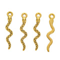 Vintage Alloy Snake Pendant Charm For DIY Jewelry Accessories And Bracelet Making view 4