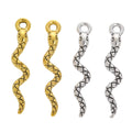 Vintage Alloy Snake Pendant Charm For DIY Jewelry Accessories And Bracelet Making view 2