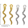 Vintage Alloy Snake Pendant Charm For DIY Jewelry Accessories And Bracelet Making view 1