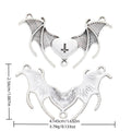 Antique Silver Zinc Alloy Bat Cross Charm Pendant for DIY Necklace Bracelet Jewelry Making view 1