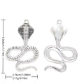 Vintage Alloy Cobra Snake Pendant Charm For DIY Jewelry Accessories And Necklace Making view 1