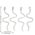 Antique Silver Zinc Alloy Snake Charm Pendant No.038181 for DIY Necklace Bracelet Jewelry Making view 1