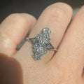 Luxury Crown Ring French British Vintage Textured Statement Finger Ring For Elegant Women view 2