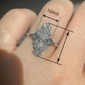 Luxury Crown Ring French British Vintage Textured Statement Finger Ring For Elegant Women view 4