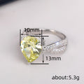 Pear Shaped Water Drop Statement Ring For Women Elegant Unique Fashion Jewelry view 4