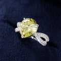 Pear Shaped Water Drop Statement Ring For Women Elegant Unique Fashion Jewelry view 3
