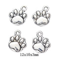 Vintage Alloy Dog Paw Pendant DIY Jewelry Accessories Paw Charm For Necklace Making view 1