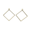 Zinc Alloy Diamond Frame Charm Pendant for DIY Necklace Bracelet Jewelry Making view 2