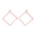 Zinc Alloy Diamond Frame Charm Pendant for DIY Necklace Bracelet Jewelry Making view 3