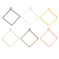 Zinc Alloy Diamond Frame Charm Pendant for DIY Necklace Bracelet Jewelry Making view 5