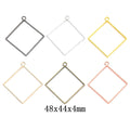 Zinc Alloy Diamond Frame Charm Pendant for DIY Necklace Bracelet Jewelry Making view 1