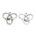Antique Silver Zinc Alloy Snake Charm Pendant No.567475 for DIY Necklace Bracelet Jewelry Making view 2