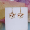 Creative Enamel Coffee Cup Alloy Drop Dangle Earrings For Women Cute Minimal Summer Fashion Earrings view 3